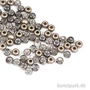 Artikelbild des Artikels “Rocailles-Mix mit Großloch - Taupe-Töne, 5,5 mm, 80 Stück “