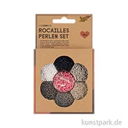 Artikelbild des Artikels “Rocailles Perlen Set - Silber, 90g Perlen mit Nylonfäden + Zubehör “