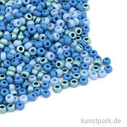 Artikelbild des Artikels “Rocailles Perlmutt Blau Mix - 2,6 mm, 17g Dose “
