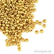 Artikelbild des Artikels “Rocailles Perlmutt Gold - 2,6 mm, 17g Dose “