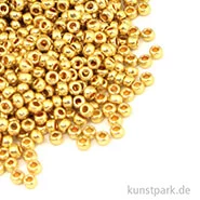 Artikelbild des Artikels “Rocailles Perlmutt Gold - 2 mm, 17g Dose “