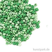 Artikelbild des Artikels “Rocailles Perlmutt Grün Mix - 2,6 mm, 17g Dose “