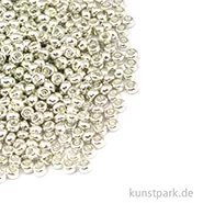 Artikelbild des Artikels “Rocailles Perlmutt Silber - 2,6 mm, 17g Dose “