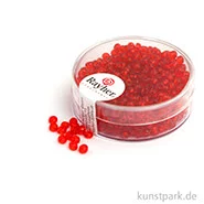 Artikelbild des Artikels “Rocailles transparent - 2,6 mm - 17 g Dose | Rot“