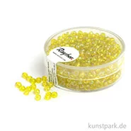 Artikelbild des Artikels “Rocailles transparent gelüstert - 2,6 mm - 17 g Dose | Gelb“