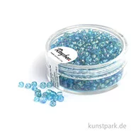 Artikelbild des Artikels “Rocailles transparent gelüstert - 2,6 mm - 17 g Dose | Türkis“