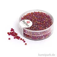 Artikelbild des Artikels “Rocailles transparent gelüstert - 2 mm - 17 g Dose | Weinrot“
