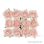 Artikelbild des Artikels “Röschen mit Draht, 18 mm 12 Stk. | Rosa“