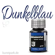 Artikelbild des Artikels “Rohrer & Klingner dokumentus, Dokumententinte, 50 ml Einzelfarbe | Dark Blue“