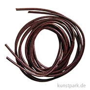 Artikelbild des Artikels “Rundriemen aus Rindleder 2mm, Länge 100 cm - Dunkelbraun, 2 Stück “