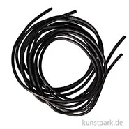 Artikelbild des Artikels “Rundriemen aus Rindleder 2mm, Länge 100 cm - Schwarz, 2 Stück “