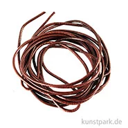 Artikelbild des Artikels “Rundriemen aus Ziegenleder 1,5mm, Länge 100 cm - Dunkelbraun, 2 Stück “