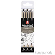 Artikelbild des Artikels “Sakura PIGMA Micron Set - 3 Fineliner 0,3-0,5 mm, Schwarz “