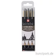 Artikelbild des Artikels “Sakura PIGMA Micron Set - 3 Fineliner 0,5-0,7 mm, Schwarz “