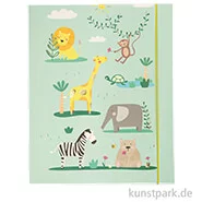 Artikelbild des Artikels “Sammelmappe - Happy Safari, Hotfoil, mit Gummiband, DIN A3 “