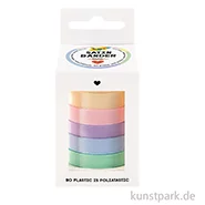 Artikelbild des Artikels “Satinbänder in 5 Pastellfarben, je 10 mm x 4 Meter “