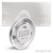 Artikelbild des Artikels “Satinband - 10 mm Breite - 10 m Länge Einzelfarbe | Silber“
