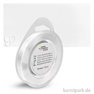Artikelbild des Artikels “Satinband - 10 mm Breite - 10 m Länge Einzelfarbe | Weiß“