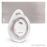 Artikelbild des Artikels “Satinband - 3 mm Breite - 10 m Länge Einzelfarbe | Hellgrau“