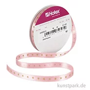 Artikelbild des Artikels “Satinband mit Sternen - 10 mm x 5 m Altrosa“