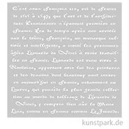 Artikelbild des Artikels “Schablone 30,5x30,5 cm - Französische Schrift “