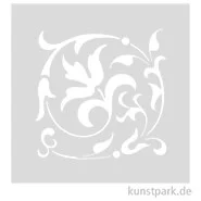 Artikelbild des Artikels “Schablone - Floraler Schnörkel, Größe 110x110 mm “