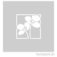 Artikelbild des Artikels “Schablone - Mohnblumen, Größe 72x72 mm “