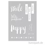 Artikelbild des Artikels “Schablone - Smile, mit Rakel, DIN A4 “