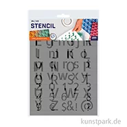 Artikelbild des Artikels “Schablonen - Alphabet Set, Groß + Kleinbuchstaben, Modern, A4 “