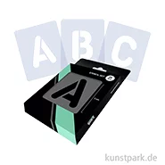 Artikelbild des Artikels “Schablonen - Alphabet Set mit 26 Großbuchstaben, Höhe je 5 cm, Rund “