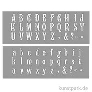 Artikelbild des Artikels “Schablonen Set - Alphabet, Groß- & Kleinbuchstaben, 15 x 40 cm “