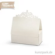 Artikelbild des Artikels “Schachtel mit feinem Ausschnitt, 3,5 x 3,5 x 8,5 cm, 230 g, 5 Stück - creme “