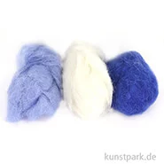 Artikelbild des Artikels “Schafwolle - Blau-Mix, 3x10g sortiert “