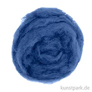 Artikelbild des Artikels “Schafwolle zum Nassfilzen 100 % Natur, 50 g Einzelfarbe | Dunkelblau“