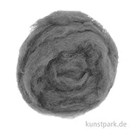 Artikelbild des Artikels “Schafwolle zum Nassfilzen 100 % Natur, 50 g Einzelfarbe | Silbergrau“