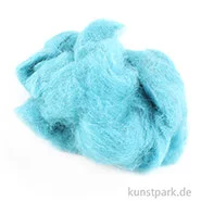 Artikelbild des Artikels “Schafwolle zum Trockenfilzen, 30 g Einzelfarbe | Türkis“