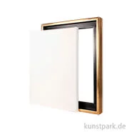 Artikelbild des Artikels “Schattenfugenrahmen mit Keilrahmen - Gold 30 x 40 cm“