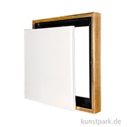 Artikelbild des Artikels “Schattenfugenrahmen mit Keilrahmen - Gold 40 x 40 cm“