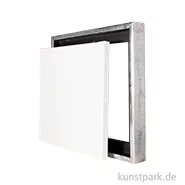 Artikelbild des Artikels “Schattenfugenrahmen mit Keilrahmen - Silber 30 x 30 cm“