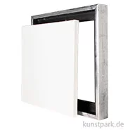 Artikelbild des Artikels “Schattenfugenrahmen mit Keilrahmen - Silber 50 x 50 cm“