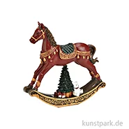 Artikelbild des Artikels “Schaukelpferd mit Tannenbaum aus Poly, Rot / Grün, 13 x 13 x 3 cm “