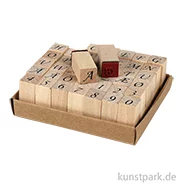 Artikelbild des Artikels “Holzstempel - Alphabet Romantik, 1,3 cm, 42 Stück sortiert “
