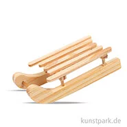 Artikelbild des Artikels “Mini Schlitten aus Holz, Größe 6,5x2,5 cm, 6 Stück “