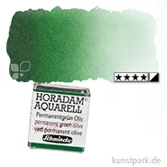 Artikelbild des Artikels “Schmincke HORADAM Aquarellfarben 1/2 Napf | 534 Permanentgrün oliv“