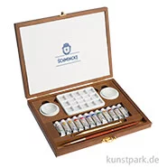 Artikelbild des Artikels “Schmincke HORADAM Aquarellkasten, Retro II, Holz, 12 x 5 ml + Zubehör “