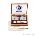 Artikelbild des Artikels “Schmincke MUSSINI Ölfarben - Dunkler Holzkasten, 10x35 ml, Zubehör “
