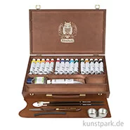 Artikelbild des Artikels “Schmincke NORMA Ölfarbe, 15 x 35 ml, großer Holzkoffer + Zubehör “