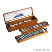 Artikelbild des Artikels “Schmincke PASTELL - Holzkasten, Retro Reiseset mit 48 Pastellstiften “