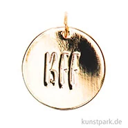 Artikelbild des Artikels “Schmuck-Anhänger Scheibe - Best Friend for Ever, Gold “