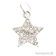 Artikelbild des Artikels “Schmuck-Anhänger - Stern mit Strass, Silber “